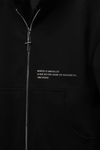 Reversible Fur Zip Hoodie In Black