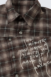 Layered-Look Plaid Long-Sleeve Shirt
