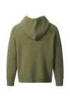 Vintage Jacquard Knit Zip Hoodie