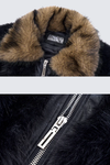 Faux Fur Collar Zip Vest