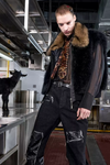 Faux Fur Collar Zip Vest