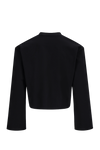 Vintage Street Print Cropped Long Sleeve T-shirt