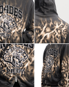 Leopard Graphic Dual-Zip Boxy Hoodie