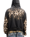 Leopard Graphic Dual-Zip Boxy Hoodie