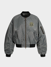 Heavy Washed Waxed Bomber Jacket