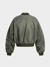 Heavy Washed Waxed Bomber Jacket