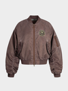 Heavy Washed Waxed Bomber Jacket