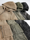 Tactical Washed Distressed Canvas Jacket