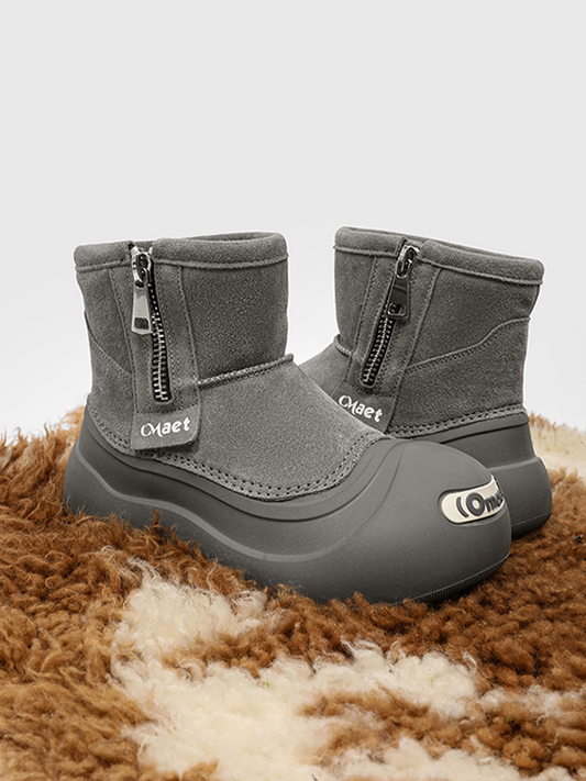 ArcticGrip Zip Short Boot — Insulated Anti-Slip Moc