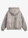 Vintage Faux Fur Lined Hooded Jacket