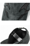 Dark Flame Embroidered Baseball Cap