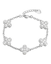 Iced Out Cross-Link Bracelet
