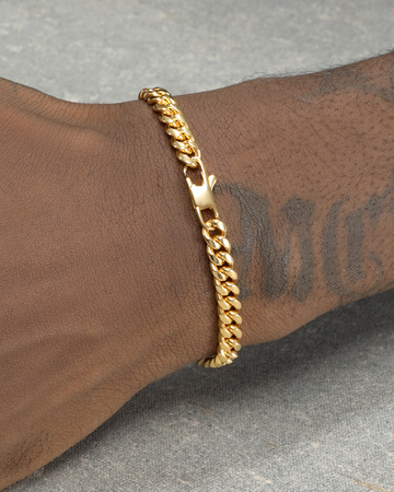18K Gold Cuban Link Bracelet