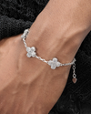 Iced Out Cross-Link Bracelet