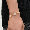 Iced Out Cross-Link Bracelet