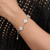 Iced Out Cross-Link Bracelet
