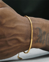 Slim 24K Gold Snake Chain Bracelet