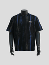 Embroidered Distressed Tie-Dye Short Sleeve T-Shirt